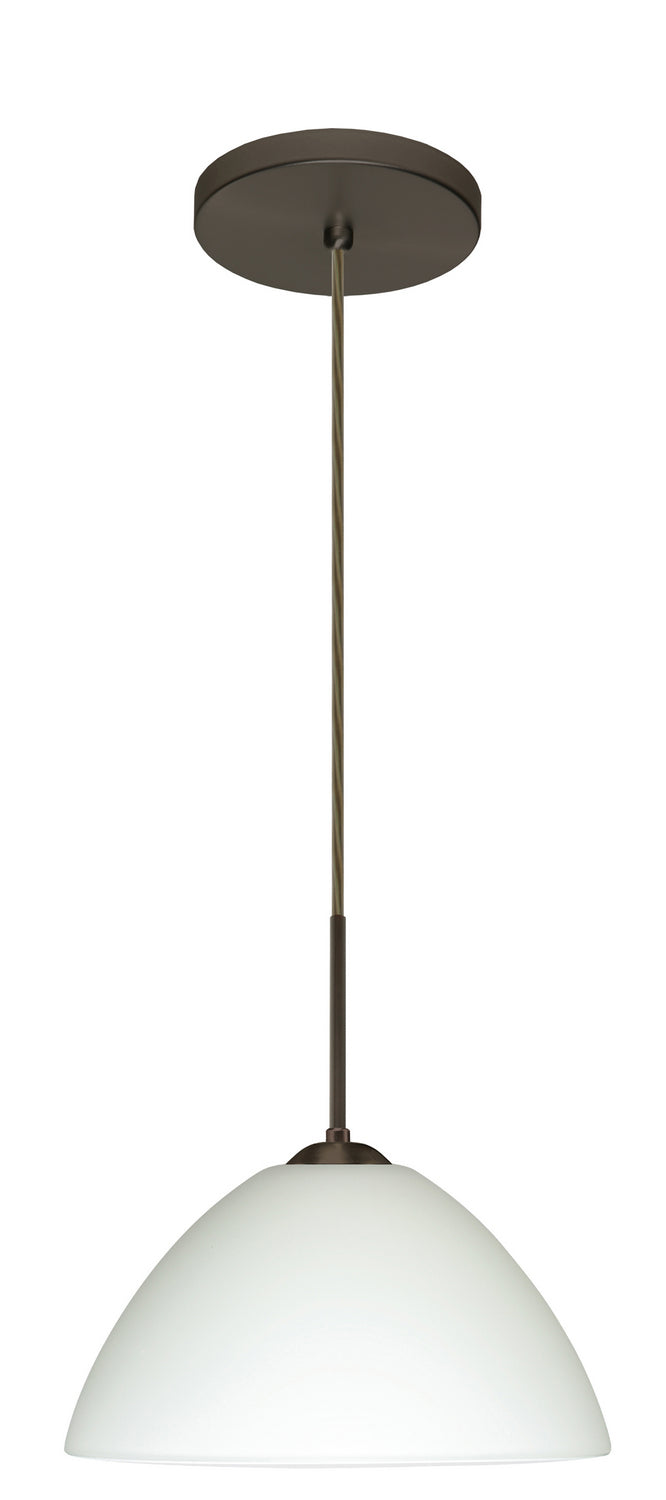 Besa 1JT-420107-LED-BR One Light Pendant, Bronze