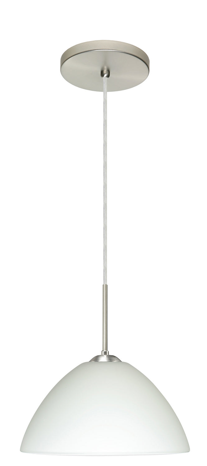 Besa 1JT-420107-LED-SN One Light Pendant, Satin Nickel