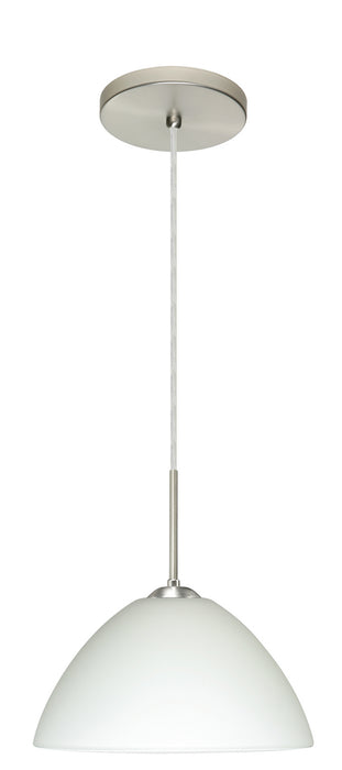 Besa 1JT-420107-LED-SN One Light Pendant, Satin Nickel