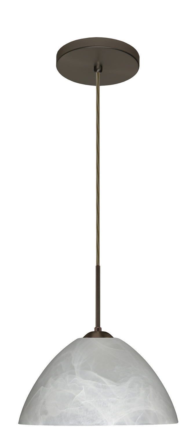 Besa 1JT-420152-LED-BR One Light Pendant, Bronze