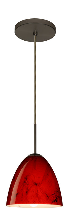 Besa 1JT-4470MA-LED-BR One Light Pendant, Bronze
