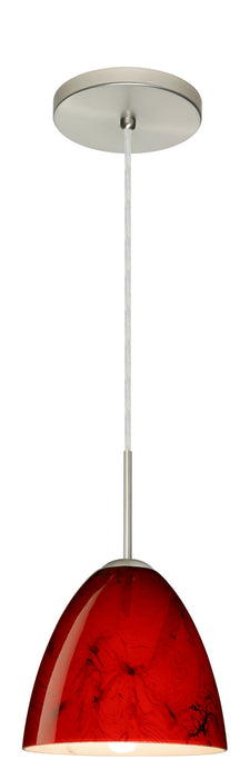 Besa 1JT-4470MA-LED-SN One Light Pendant, Satin Nickel