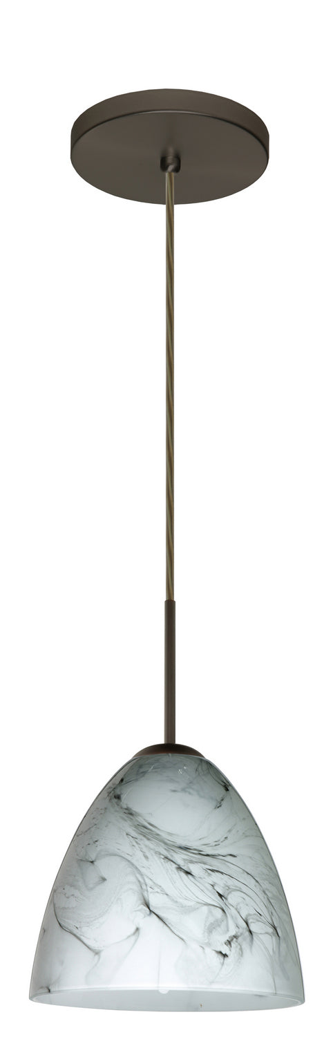 Besa 1JT-4470MG-LED-BR One Light Pendant, Bronze