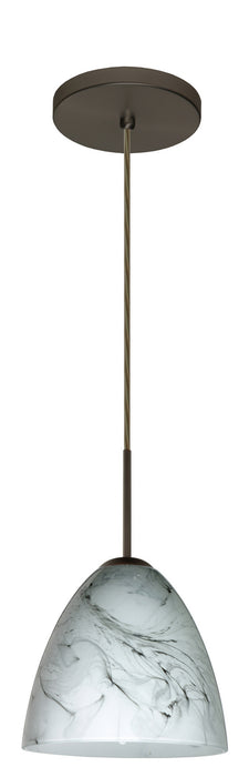 Besa 1JT-4470MG-LED-BR One Light Pendant, Bronze