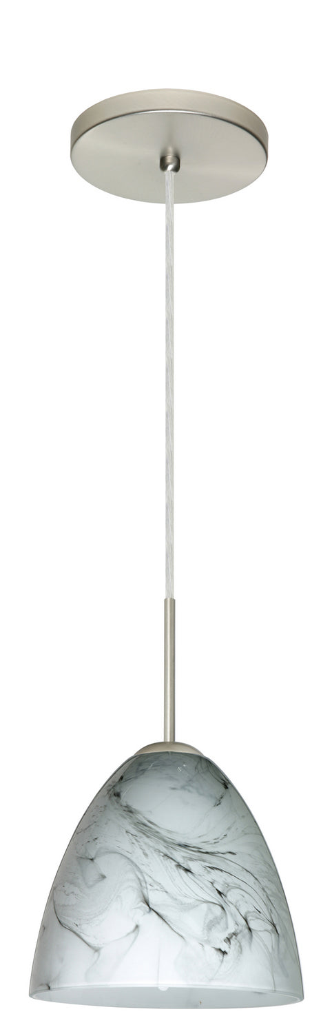 Besa 1JT-4470MG-LED-SN One Light Pendant, Satin Nickel