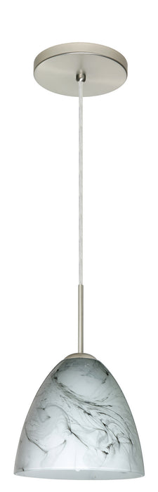 Besa 1JT-4470MG-LED-SN One Light Pendant, Satin Nickel