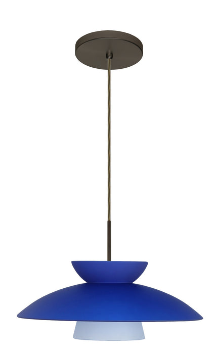 Besa 1JT-451323-LED-BR One Light Pendant, Bronze