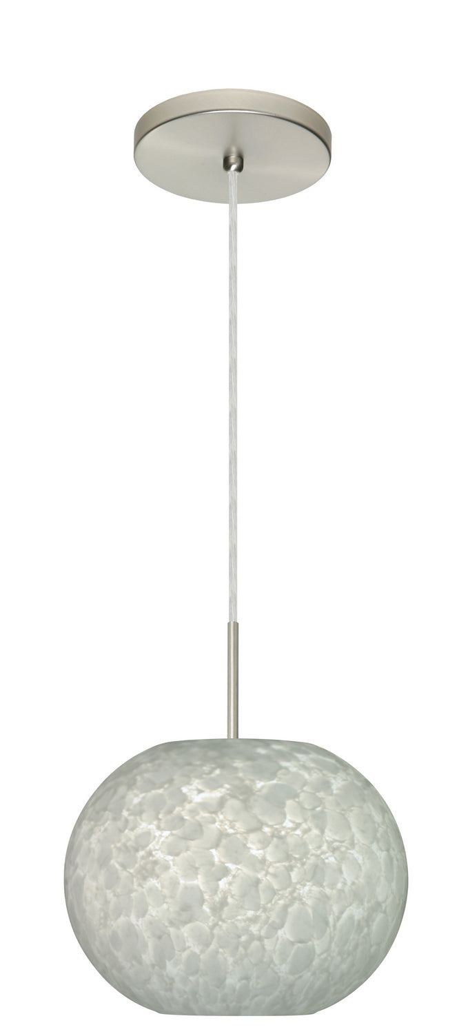 Besa 1JT-477619-LED-SN One Light Pendant, Satin Nickel
