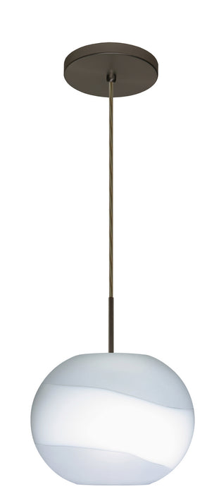 Besa 1JT-477699-LED-BR One Light Pendant, Bronze