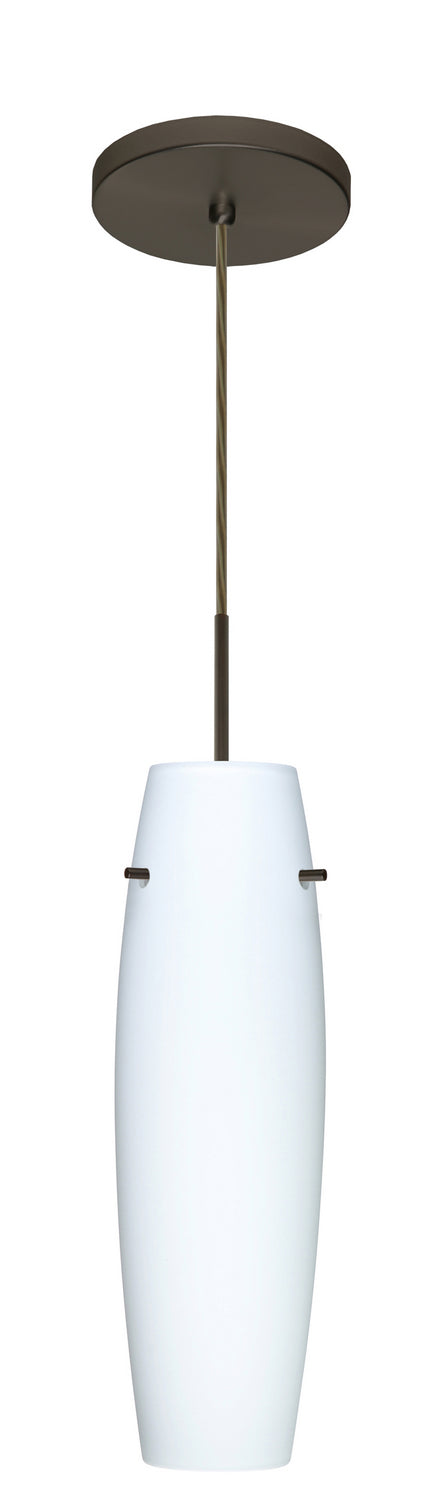 Besa 1JT-489707-LED-BR One Light Pendant, Bronze