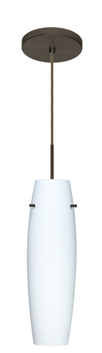 Besa 1JT-489707-LED-BR One Light Pendant, Bronze