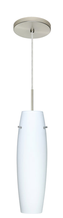 Besa 1JT-489707-LED-SN One Light Pendant, Satin Nickel