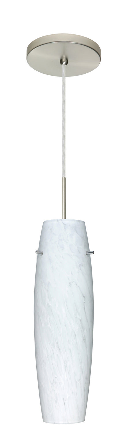 Besa 1JT-489719-LED-SN One Light Pendant, Satin Nickel