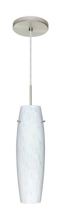 Besa 1JT-489719-LED-SN One Light Pendant, Satin Nickel