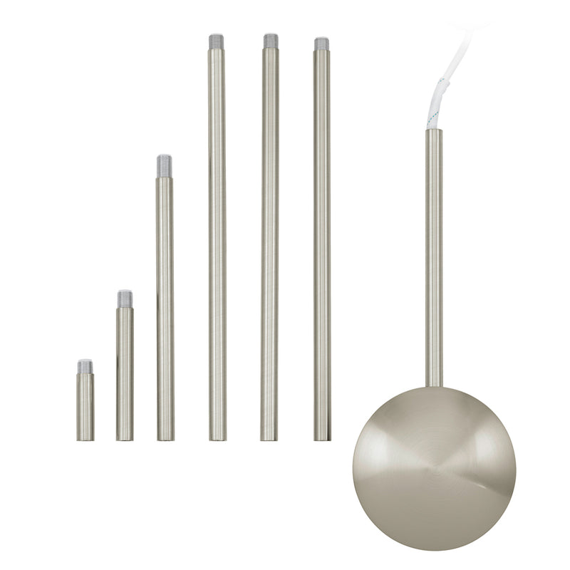 Eglo USA 88969A Ceiling Extension, Satin Nickel