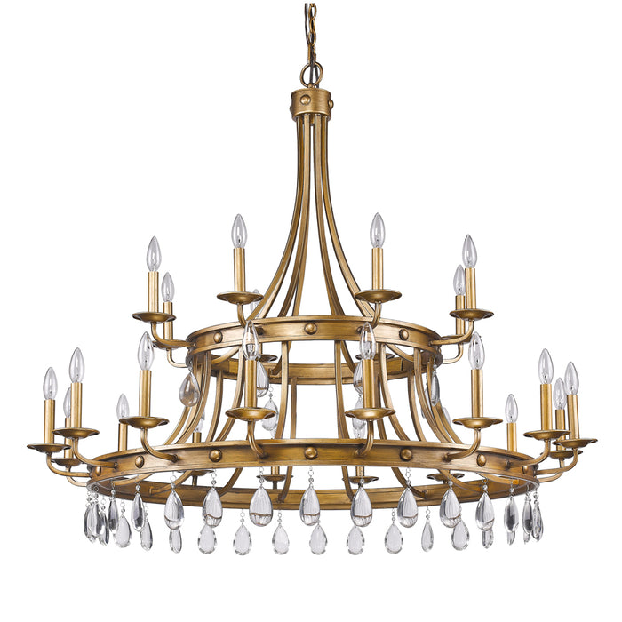 Acclaim Lighting IN11028AG 24 Light Chandelier, Antique Gold