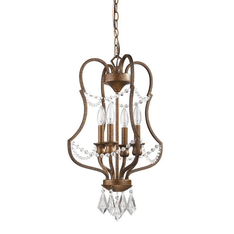 Acclaim Lighting IN11036R Four Light Chandelier, Russet