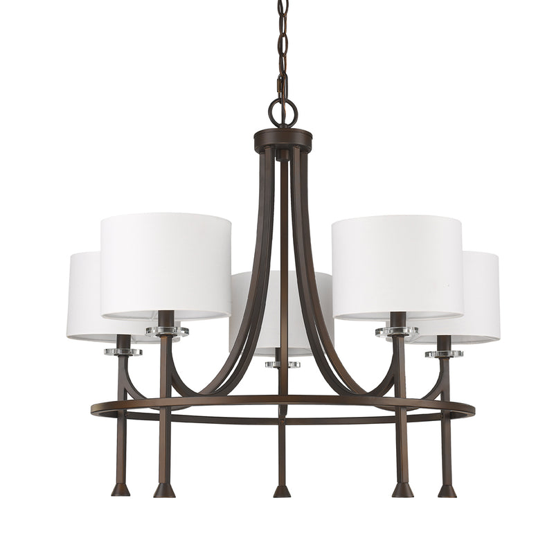 Acclaim Lighting IN11040ORB Five Light Chandelier, Oil Rubbed Bronze