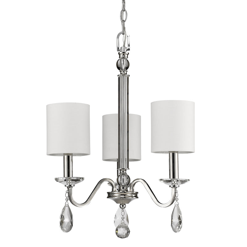 Acclaim Lighting IN11051PN Three Light Chandelier, Polished Nickel