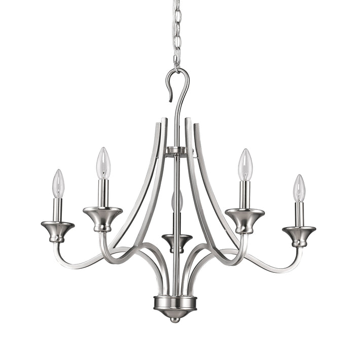 Acclaim Lighting IN11255SN Five Light Chandelier, Satin Nickel