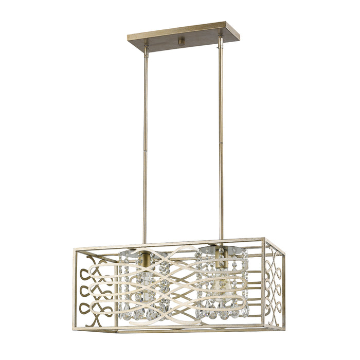 Acclaim Lighting IN21061WG Two Light Island Pendant, Washed Gold