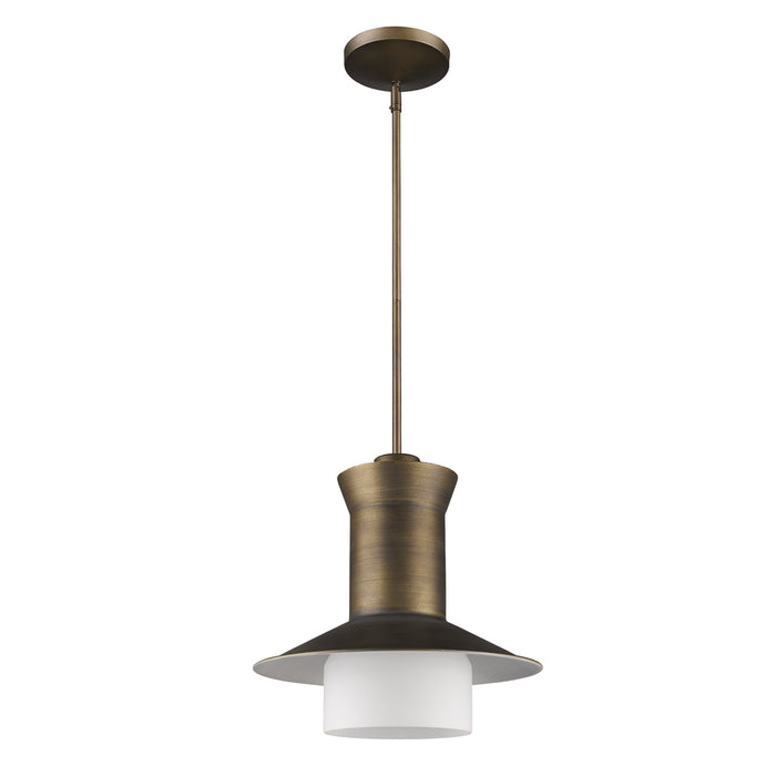 Acclaim Lighting IN21165RB One Light Pendant, Raw Brass