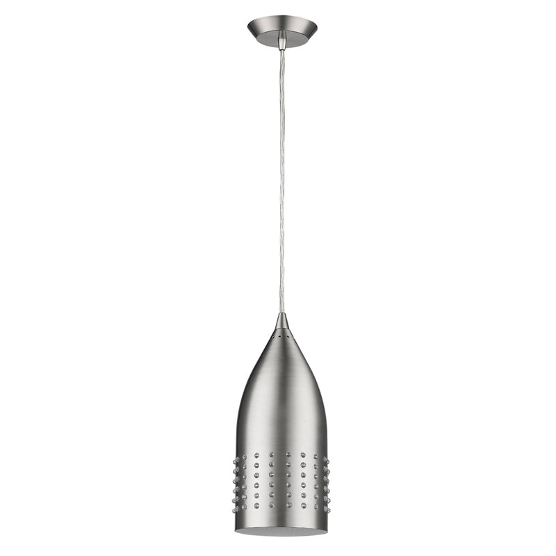 Acclaim Lighting IN31159SN One Light Pendant, Satin Nickel
