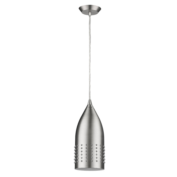 Acclaim Lighting IN31159SN One Light Pendant, Satin Nickel