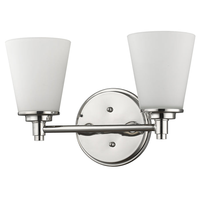 Acclaim Lighting IN41341PN Two Light Wall Sconce, Polished Nickel