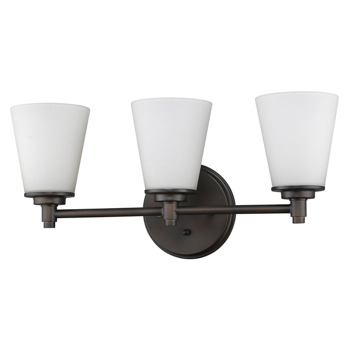 Acclaim Lighting IN41342ORB Three Light Wall Sconce, Oil Rubbed Bronze