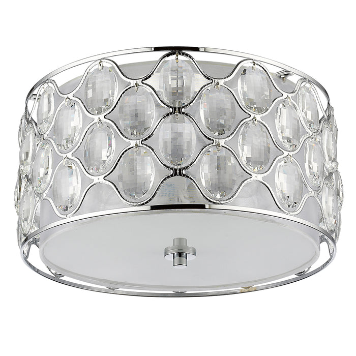 Acclaim Lighting IN51087PN Three Light Flush Mount, Polished Nickel