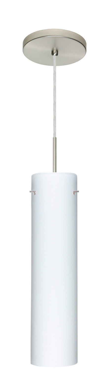 Besa 1JT-722407-LED-SN One Light Pendant, Satin Nickel