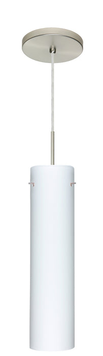 Besa 1JT-722407-LED-SN One Light Pendant, Satin Nickel