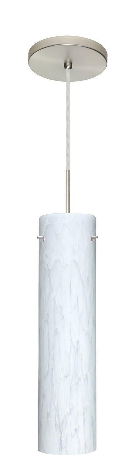 Besa 1JT-722419-LED-SN One Light Pendant, Satin Nickel