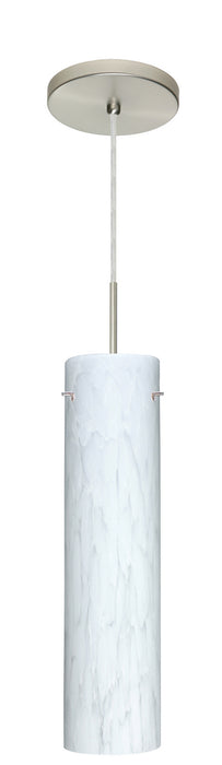 Besa 1JT-722419-LED-SN One Light Pendant, Satin Nickel