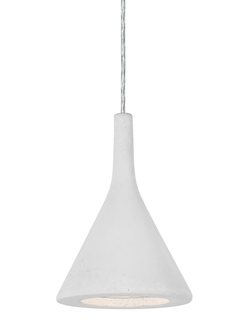 Besa 1JT-GALAWH-LED-SN One Light Pendant, Satin Nickel