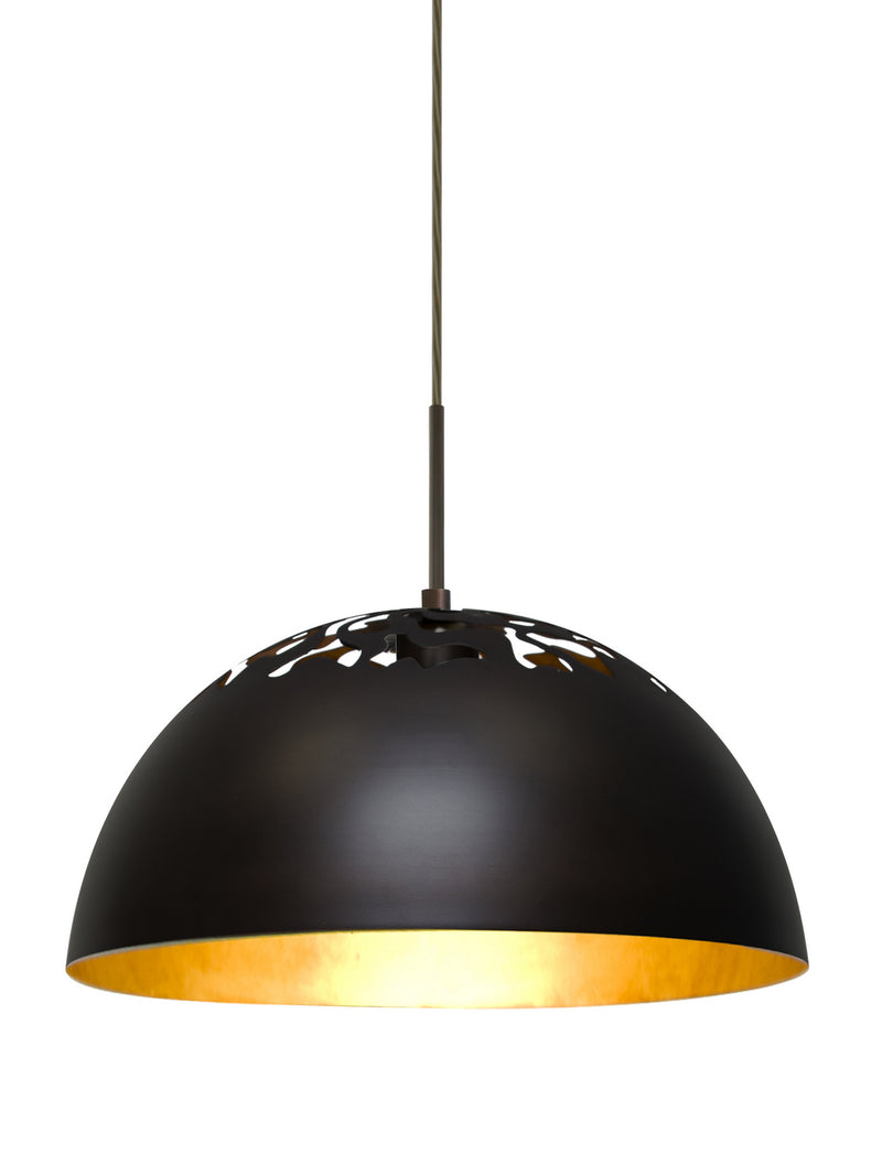 Besa 1JT-GORDY-LED-BR One Light Pendant, Bronze