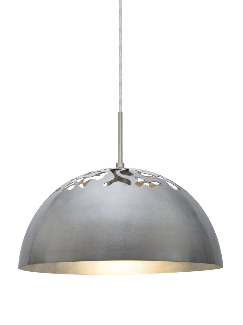 Besa 1JT-GORDY-LED-SN One Light Pendant, Satin Nickel