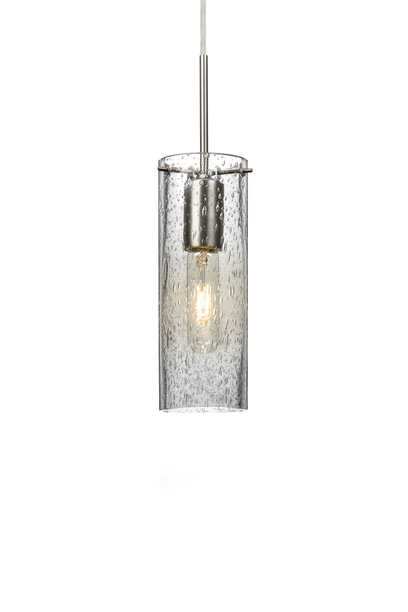 Besa 1JT-JUNI10CL-SN One Light Pendant, Satin Nickel