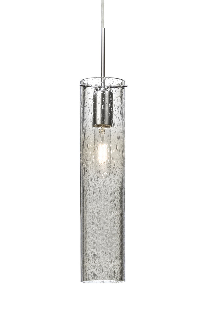 Besa 1JT-JUNI16CL-SN One Light Pendant, Satin Nickel