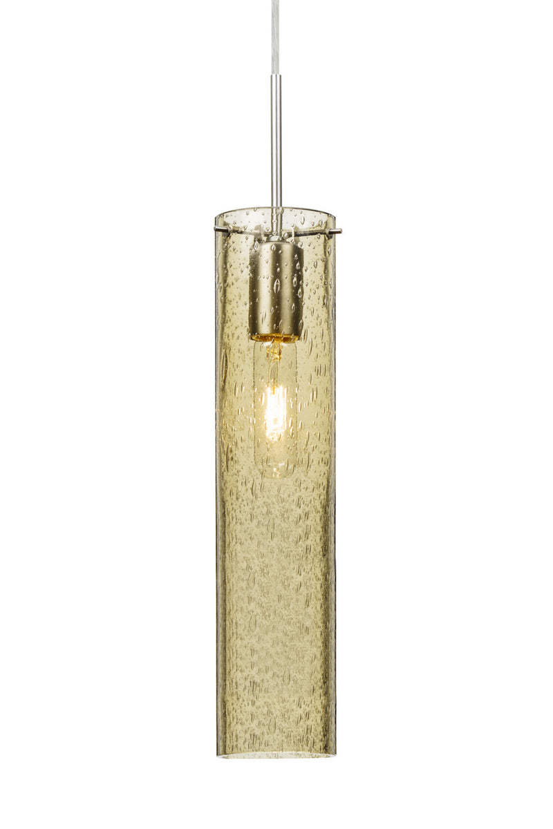 Besa 1JT-JUNI16GD-SN One Light Pendant, Satin Nickel