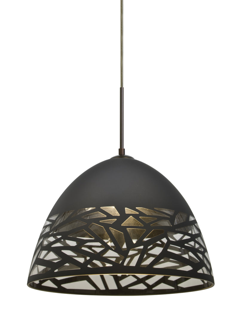 Besa 1JT-KIEVBK-LED-BR One Light Pendant, Bronze