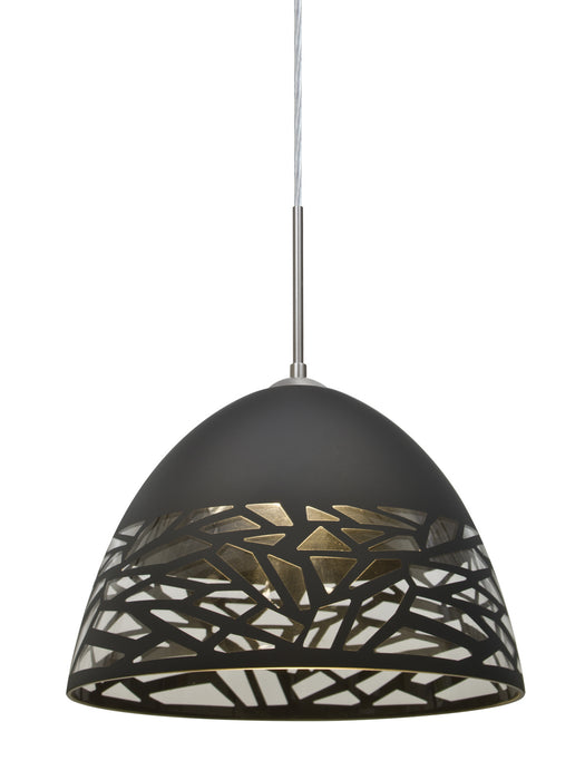 Besa 1JT-KIEVBK-SN One Light Pendant, Satin Nickel