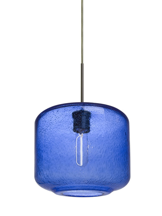 Besa 1JT-NILES10BL-EDIL-BR One Light Pendant, Bronze