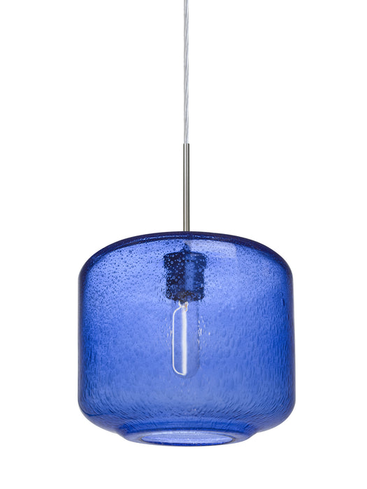 Besa 1JT-NILES10BL-EDIL-SN One Light Pendant, Satin Nickel