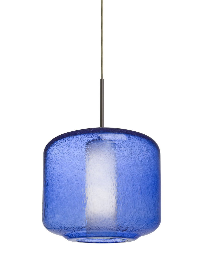 Besa 1JT-NILES10BO-BR One Light Pendant, Bronze