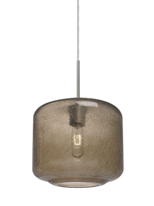 Besa 1JT-NILES10SM-SN One Light Pendant, Satin Nickel