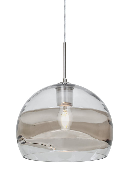 Besa 1JT-SPIR10SC-EDIL-SN One Light Pendant, Satin Nickel