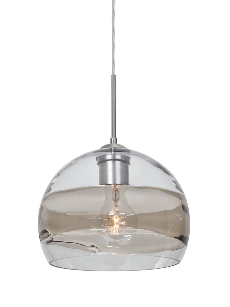 Besa 1JT-SPIR8SC-SN One Light Pendant, Satin Nickel