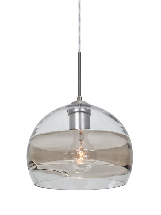 Besa 1JT-SPIR8SC-SN One Light Pendant, Satin Nickel
